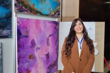 الفنانة أسماء رحو ريشة تنسج الحلم وتزرع الجمال في قلب اللوحة
